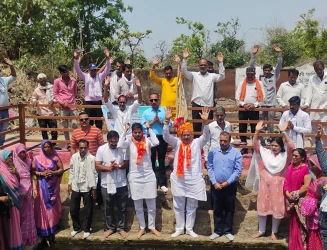 **नदियाँ हमारी संस्कृति की जननी: मोहन नागर** *'जल गंगा संवर्धन अभियान' के तहत आष्टा के गोविंदपुरा में भव्य कार्यक्रम आयोजित; अतिथियों व ग्रामीणों ने ली अविरल धारा बनाए रखने की शपथ