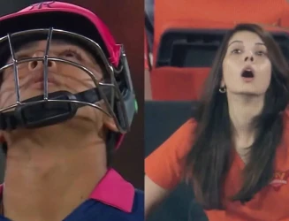 Vaibhav Sooryavanshi falls for golden duck; Kavya Maran's wild celebration goes viral