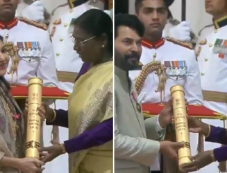 President Murmu confers Padma awards: Shibu Soren, Alka Yagnik, Mammootty among honourees