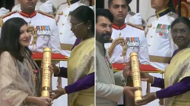 President Murmu confers Padma awards: Shibu Soren, Alka Yagnik, Mammootty among honourees