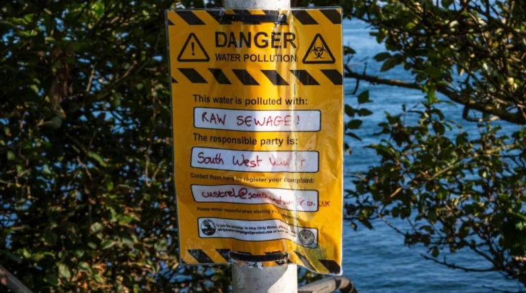 South West Water fined £7.8m over hundreds of sewage spills in England